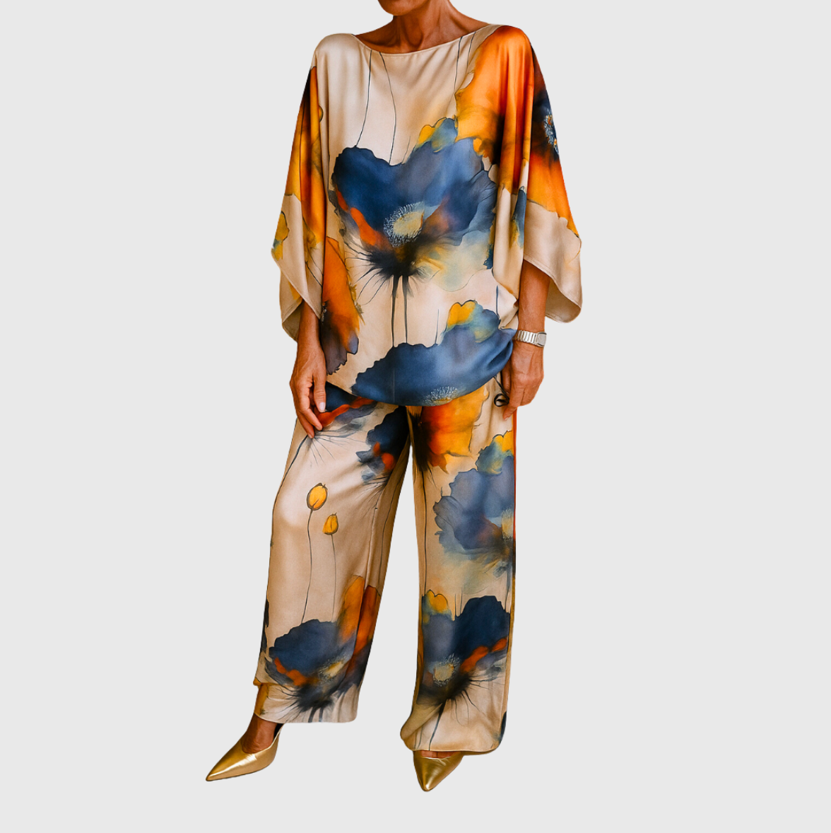 Maelora | Completo Due Pezzi In Satin Per Donna