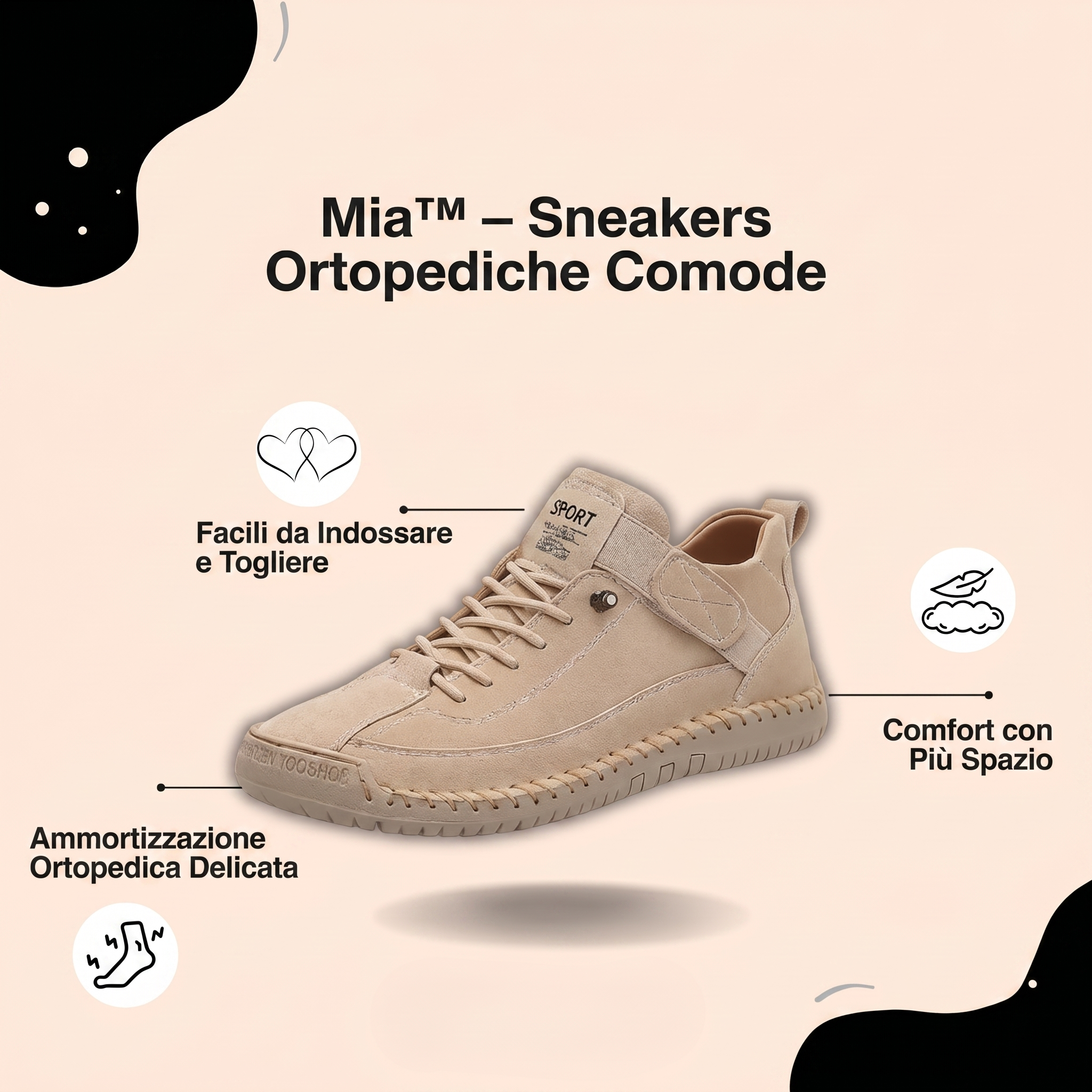 Mia | Sneakers Ortopediche Comode E Senza Dolore
