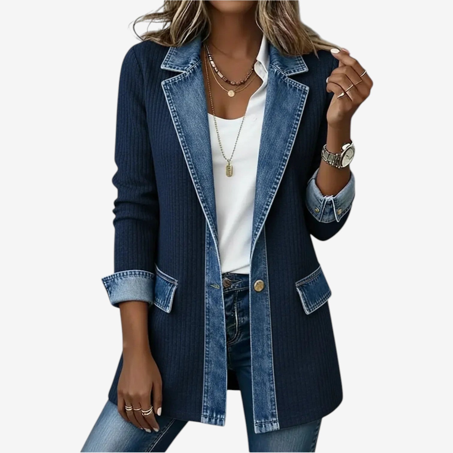 Liv | Giacca Di Jeans Rilassata